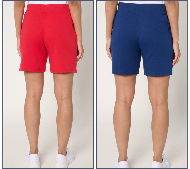 Quacker Factory Set of Two Pull-On 8" Shorts — View 4