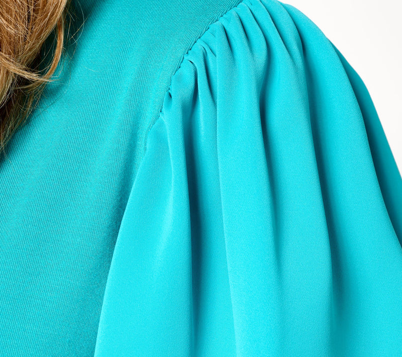 nicole by Nicole Miller Luxe Modal Flutter Sleeve Top — View 10