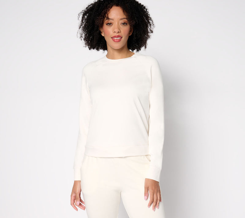 Cozy Earth Women's Brushed Viscose Made from Bamboo Pullover Crew — View 5