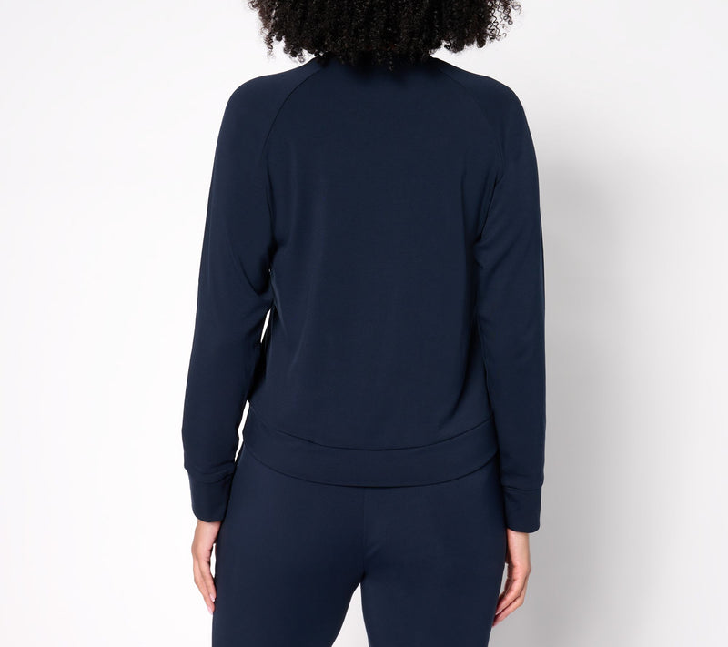 Cozy Earth Women's Brushed Viscose Made from Bamboo Pullover Crew — View 11