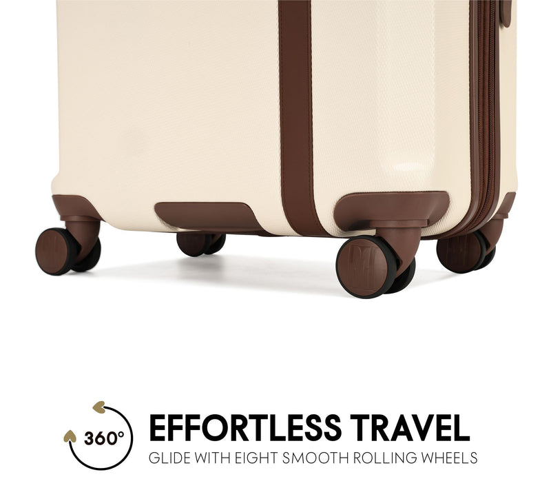 ELLE Luxe Journey Expandable Retro Spinner Luggage 3-Piece Set — View 5