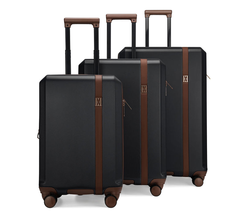 ELLE Luxe Journey Expandable Retro Spinner Luggage 3-Piece Set — View 12