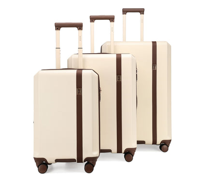 ELLE Luxe Journey Expandable Retro Spinner Luggage 3-Piece Set