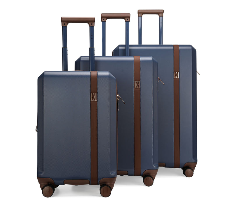 ELLE Luxe Journey Expandable Retro Spinner Luggage 3-Piece Set — View 14