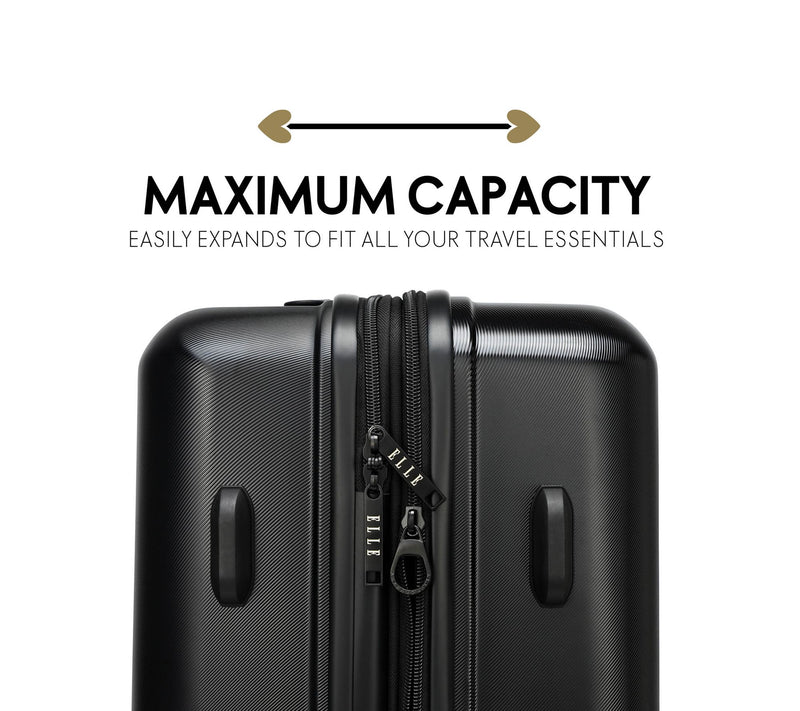 ELLE Expedition Expandable Spinner Luggage 3-Piece Set — View 3