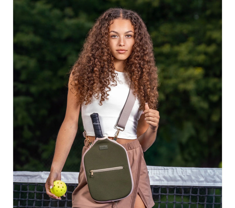 Posh Pickler Pickleball Paddle Cover with Storage & Strap — View 15