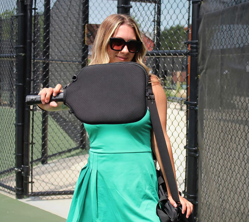 Posh Pickler Pickleball Paddle Cover with Storage & Strap — View 17