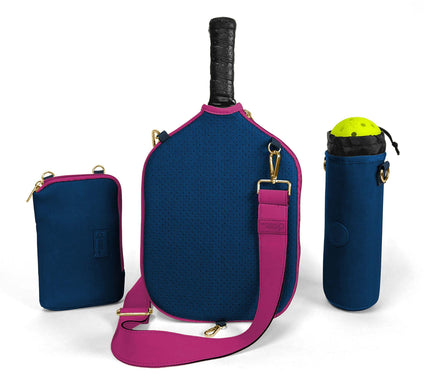 Posh Pickler Pickleball Cover, Pouch & Ball Bag3-Piece Set