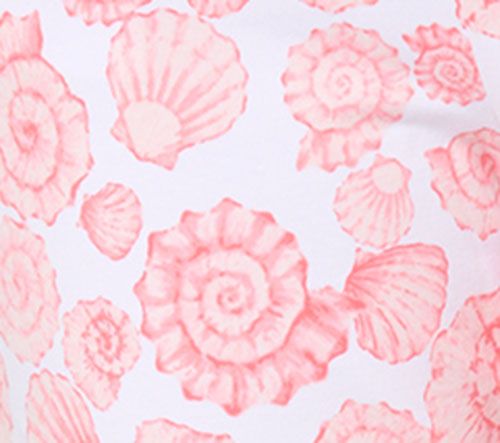 Quacker Factory Short Just Shelling French Terry Printed Crop Pants — View 8