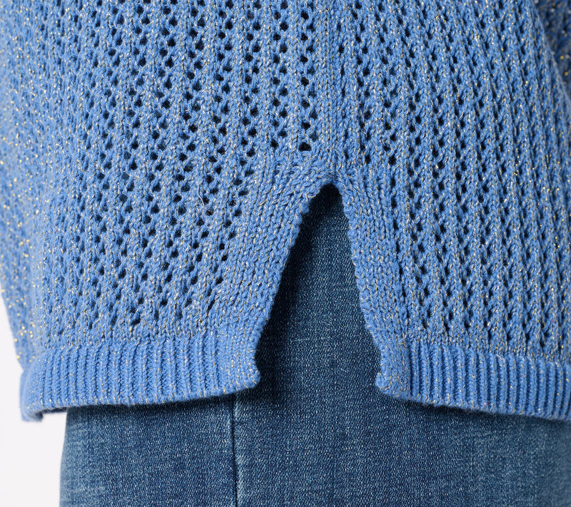 Susan Graver Summer Shine Short Sleeve Sweater — View 14