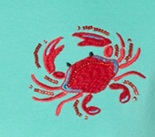 Quacker Factory Embroidered and Beaded Short Sleeve Top — View 9