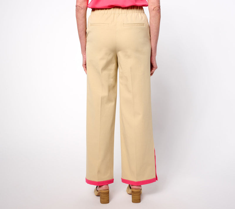 Isaac Mizrahi Live! Petite 24/7 Stretch Wide Leg Full Length Pants — View 10