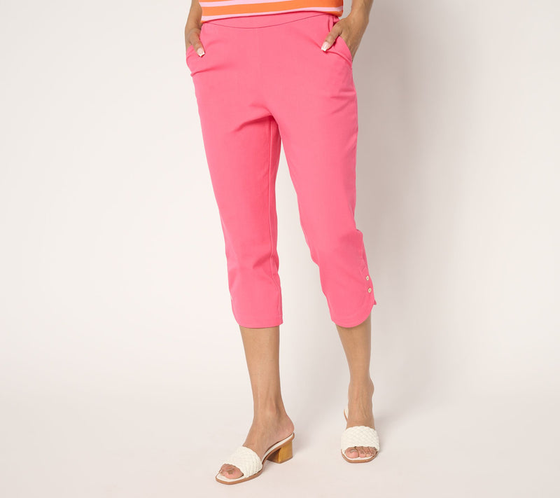 Isaac Mizrahi Live! Petite 24/7 Stretch Capri Pants — View 12