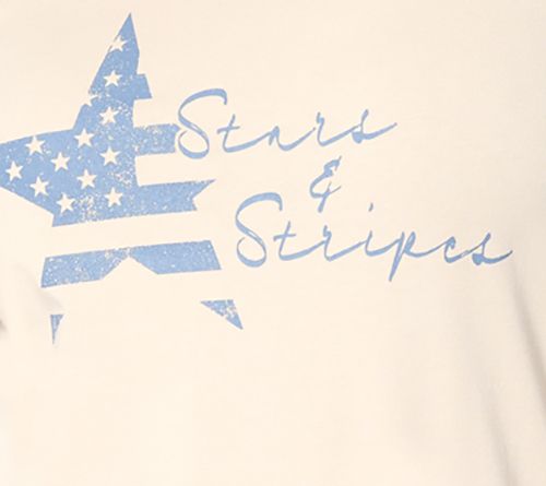 Denim & Co. Americana Favorite Jersey Short Sleeve Scoop Neck Top — View 5