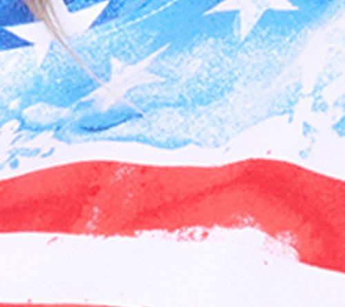 Denim & Co. Americana Favorite Jersey Short Sleeve Scoop Neck Top — View 14