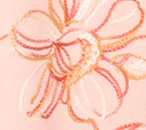 Denim & Co. Ombre Embroidered Short Sleeve V-Neck Top — View 9