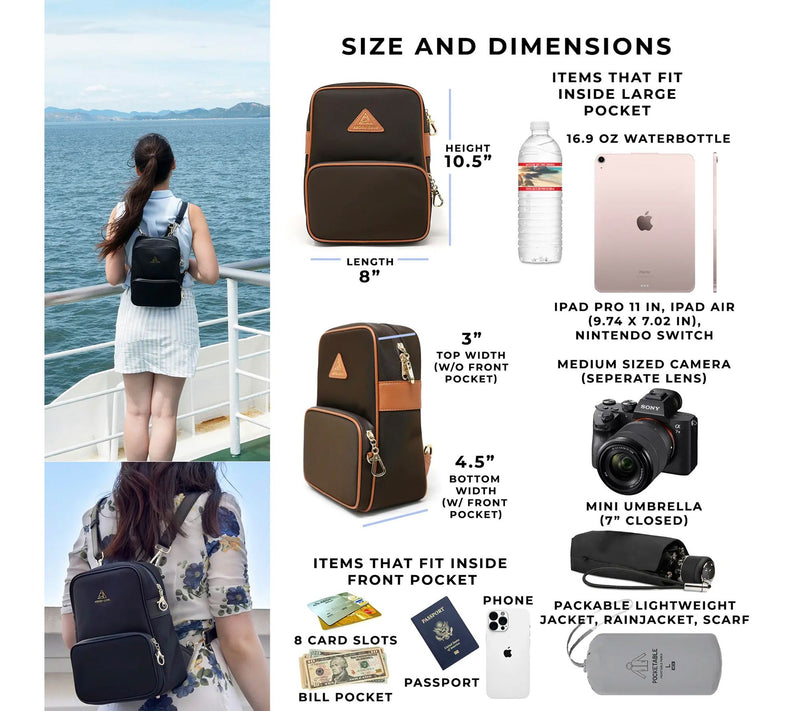 Arden Cove Carmel Anti-Theft Convertible Backpack — View 10