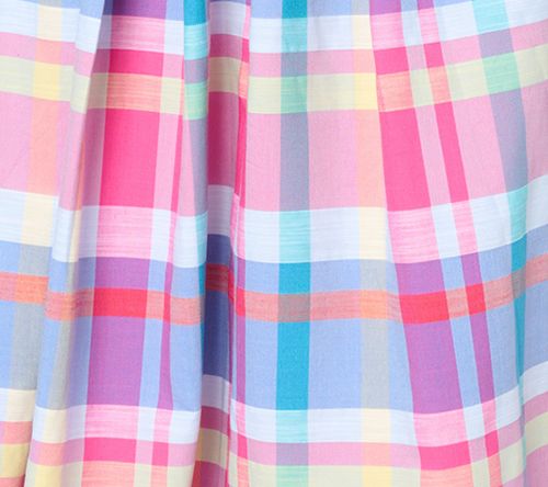 Joan Rivers Petite Madras Plaid Midi Skirt — View 8