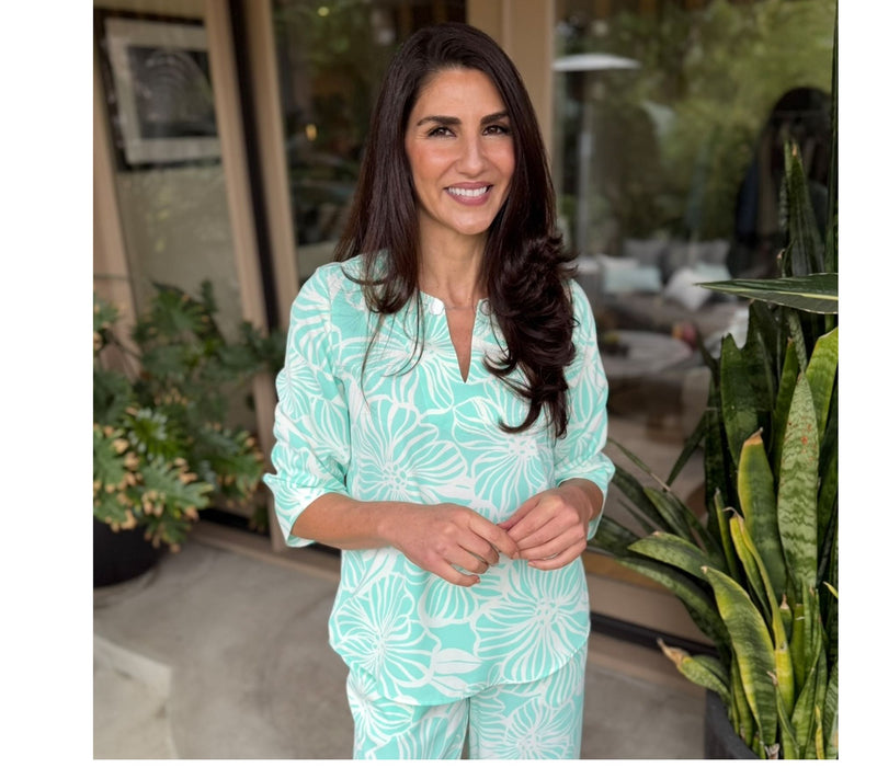 BEAUTIFUL by Lawrence Zarian The Milena 3/4-Sleeve Novelty Blouse — View 16