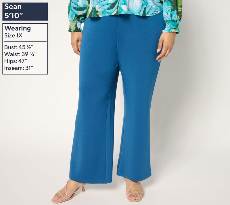 BEAUTIFUL by Lawrence Zarian Regular Pull-On Hollywood Waist Full Leg Pant — View 10
