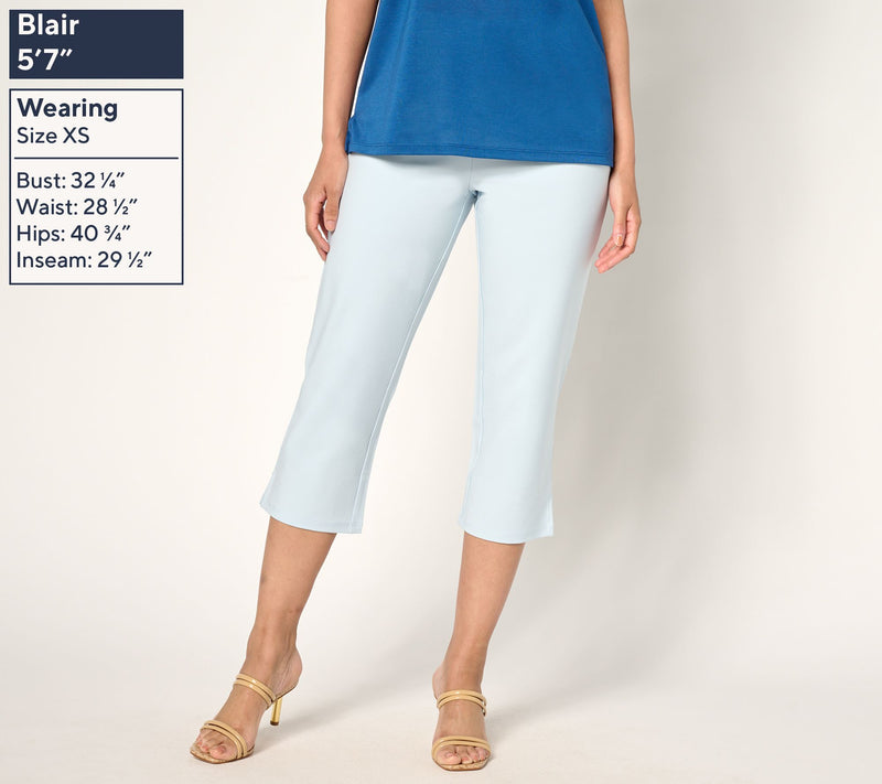 BEAUTIFUL by Lawrence Zarian Regular Pull-On Hollywood Waist Capri — View 3