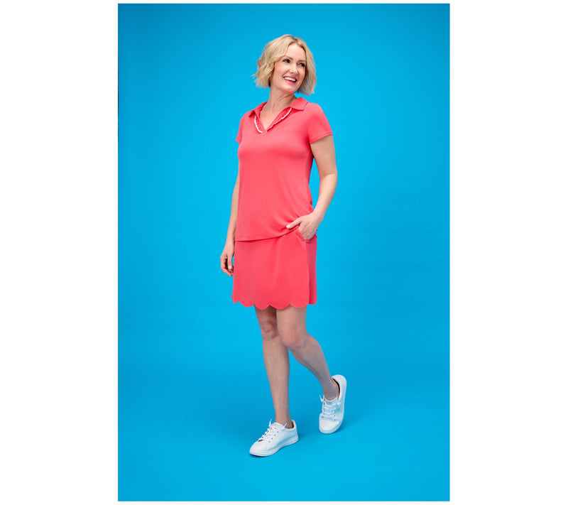 Susan Graver Liquid Knit V-Neck Top with Ruffle — View 15