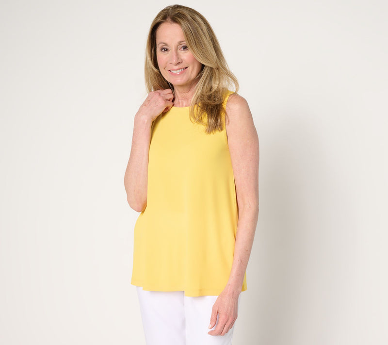 Susan Graver Modern Essentials Liquid Knit Sleeveless Top — View 15