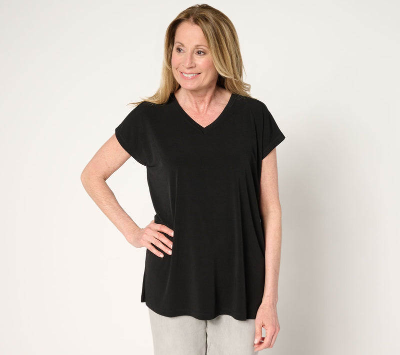 Susan Graver Modern Essentials Regular Liquid Knit Tunic — View 9