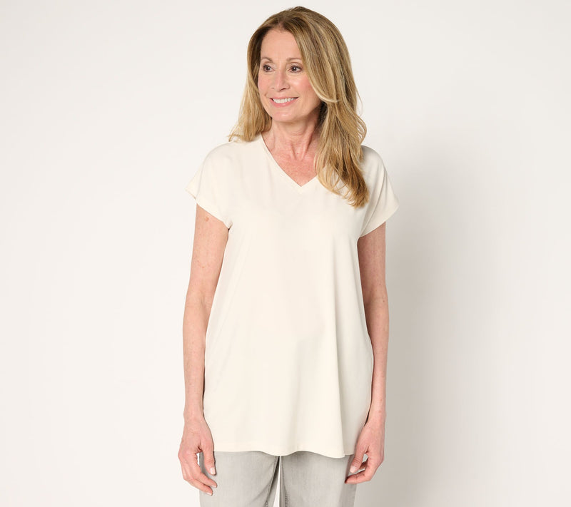 Susan Graver Modern Essentials Regular Liquid Knit Tunic — Main view