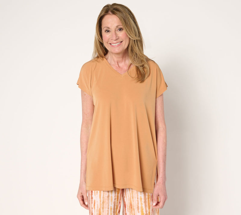 Susan Graver Modern Essentials Petite Liquid Knit Tunic — View 5