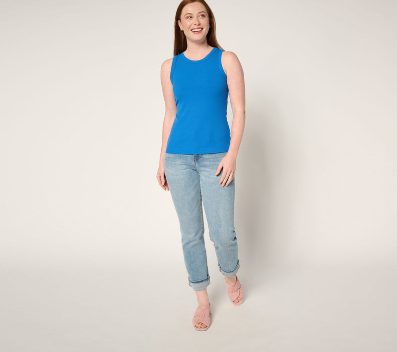 Susan Graver Every Day Rib Knit Tank Top — View 13