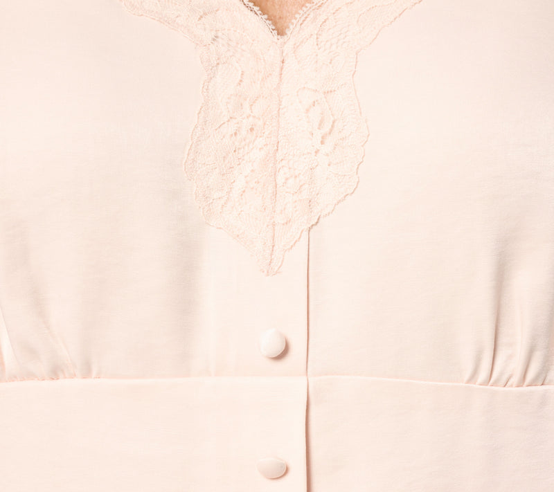 Me by Jennie Garth Short Sleeve Starlet Satin Blouse — View 14