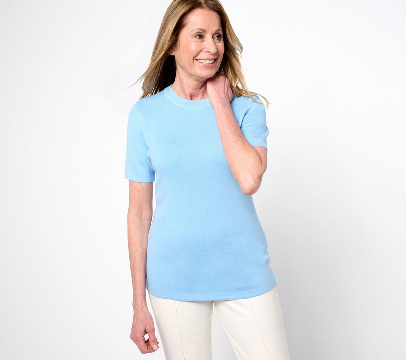 Joan Rivers Wardrobe Builders Silk Blend Sweater Tee — View 11