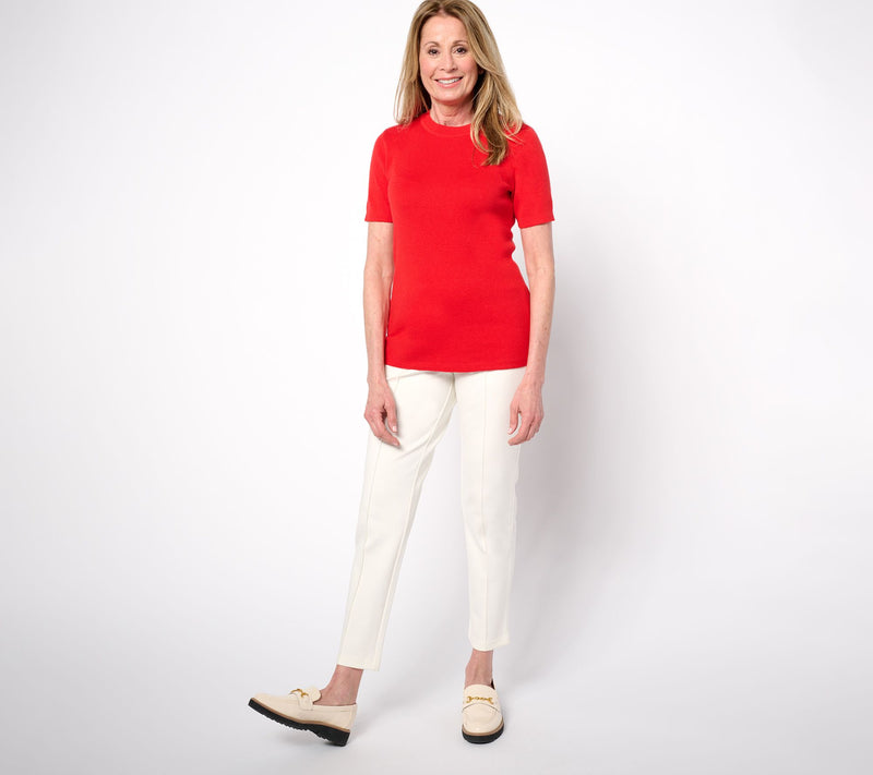 Joan Rivers Wardrobe Builders Silk Blend Sweater Tee — View 5