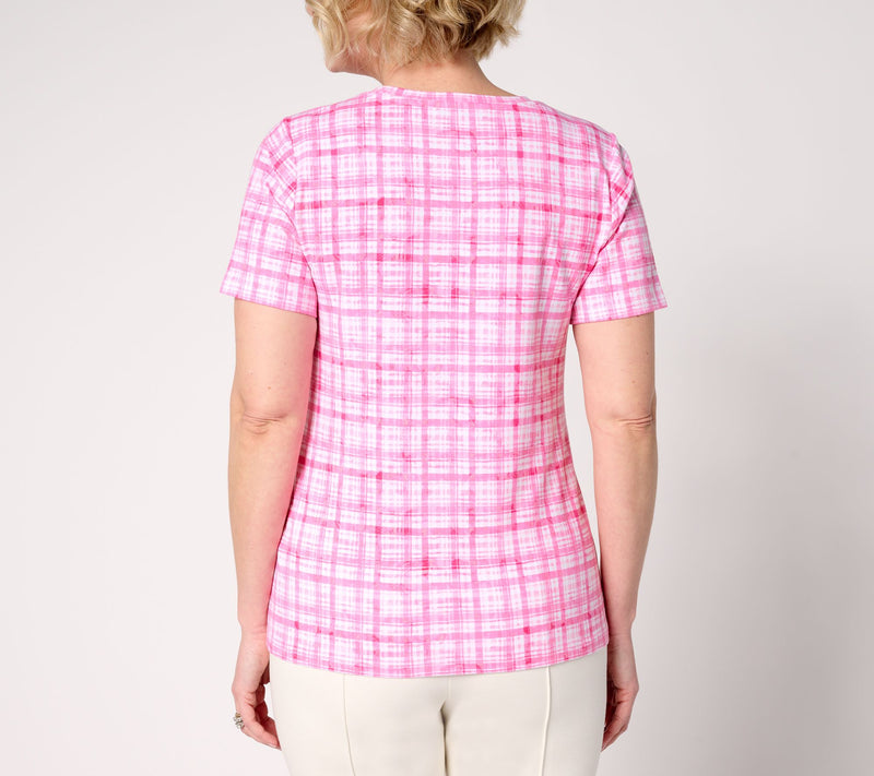 Isaac Mizrahi Live! A-la-Modal Printed Short Sleeve Tee — View 4