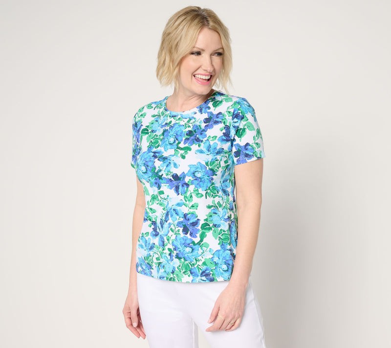 Isaac Mizrahi Live! A-la-Modal Printed Short Sleeve Tee — View 15