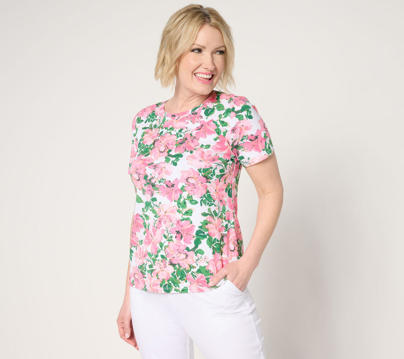 Isaac Mizrahi Live! A-la-Modal Printed Short Sleeve Tee — View 16