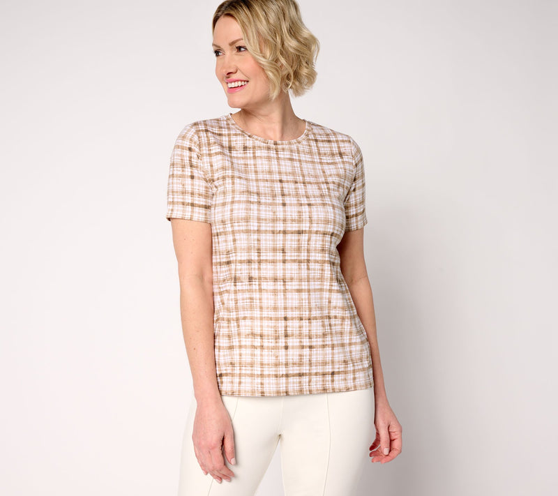 Isaac Mizrahi Live! A-la-Modal Printed Short Sleeve Tee — View 19