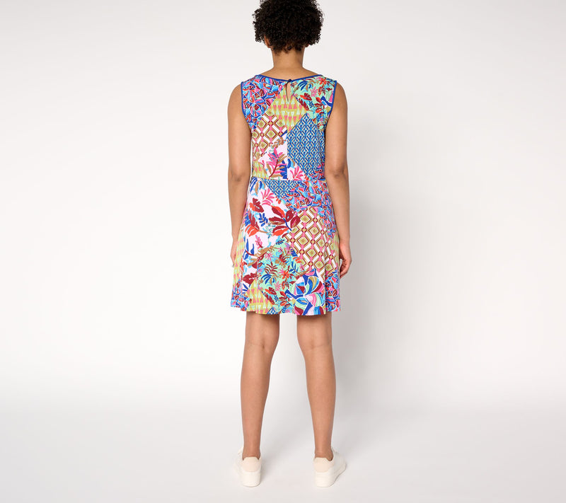 Susan Graver Courtside Social Petite Liquid Knit Skort Dress — View 4