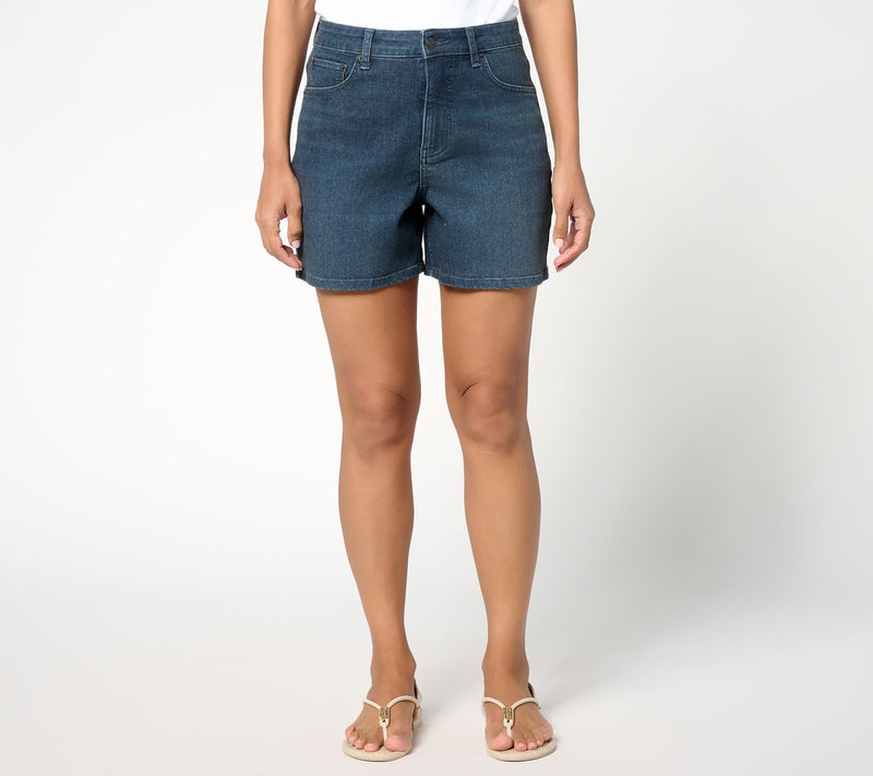Me by Jennie Garth Regular Indigo Eve Denim Shorts — View 3