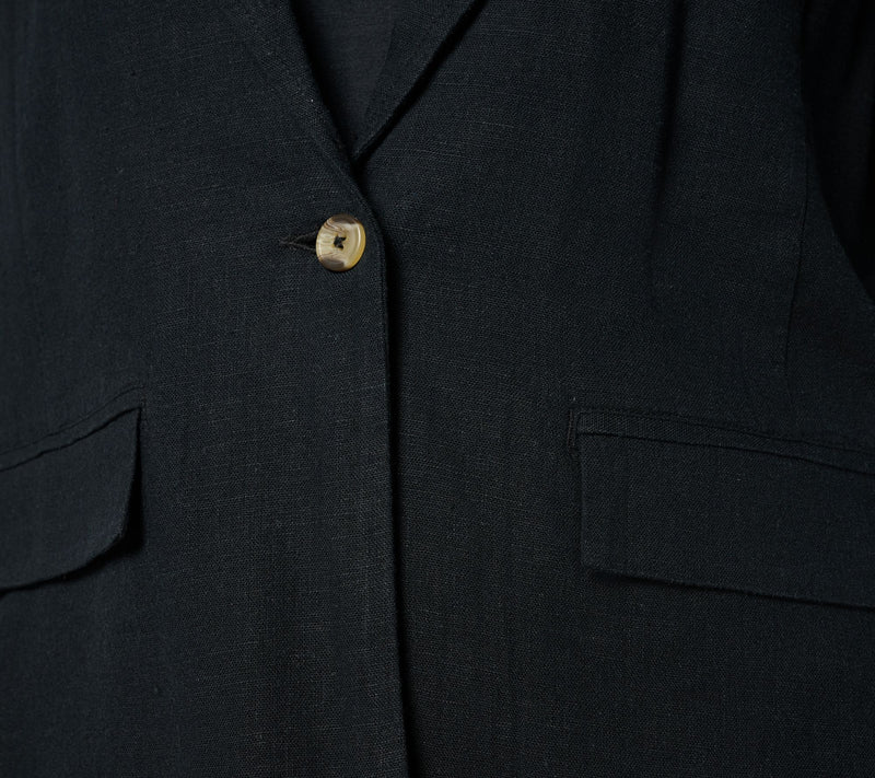 Me by Jennie Garth Mullholland Linen Blend Blazer — View 6