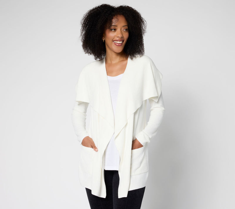 Barefoot Dreams CozyChic Ultra Lite Drapey Cardigan — View 9