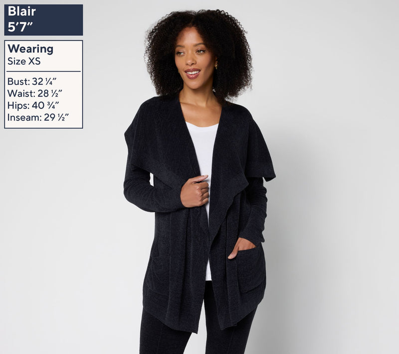 Barefoot Dreams CozyChic Ultra Lite Drapey Cardigan — View 12