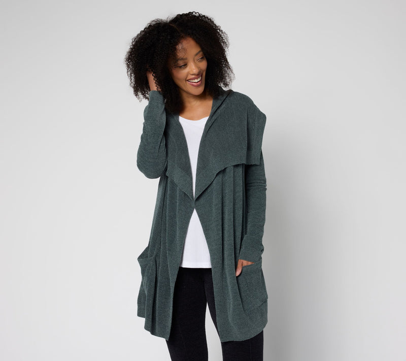 Barefoot Dreams CozyChic Ultra Lite Drapey Cardigan — View 7