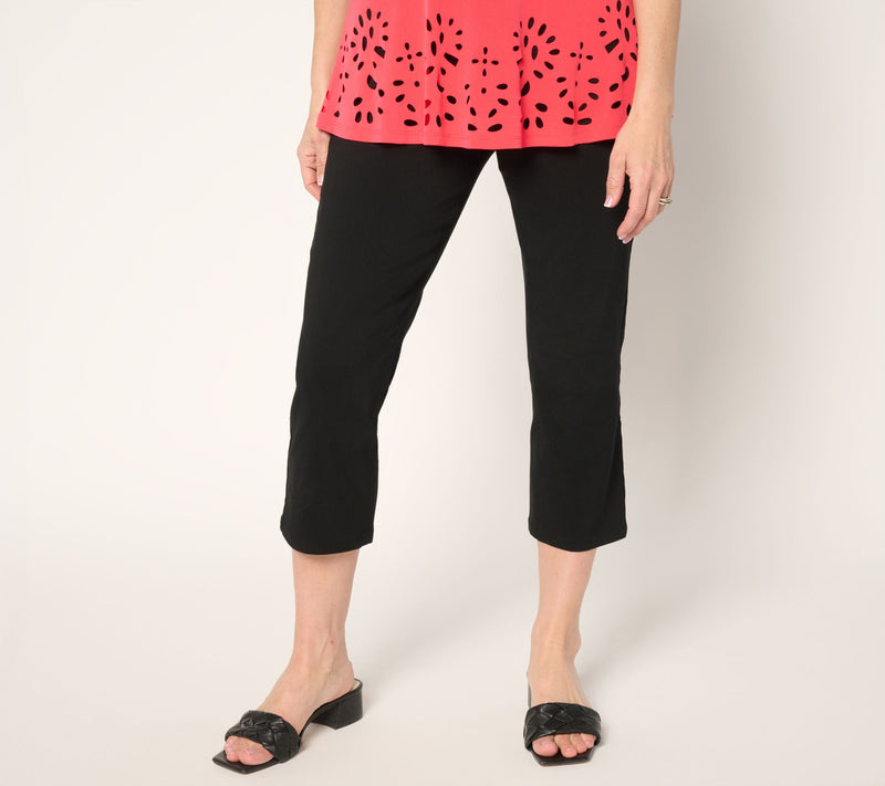 Susan Graver Petite Ultra Stretch Slim Leg Crop Pants — View 11