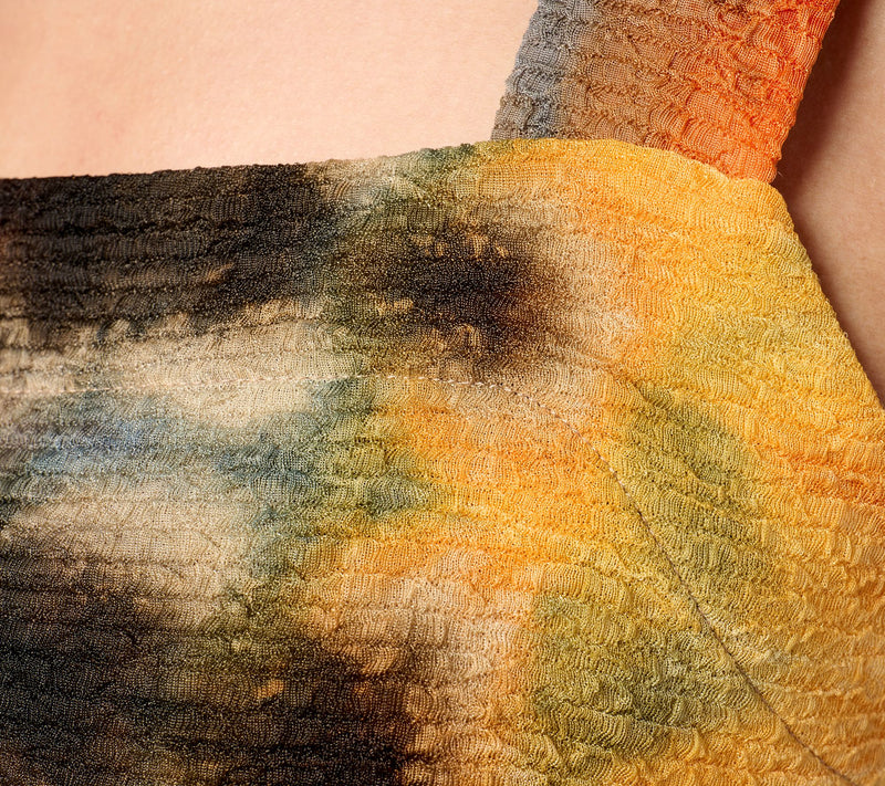 Women with Control Petite Textured Knit Tie Dye Midi Dress — View 11