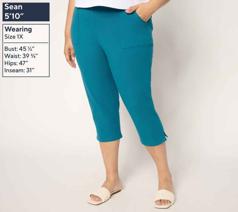 Women with Control Tummy Control Regular 86/14 Capri Pants — View 2