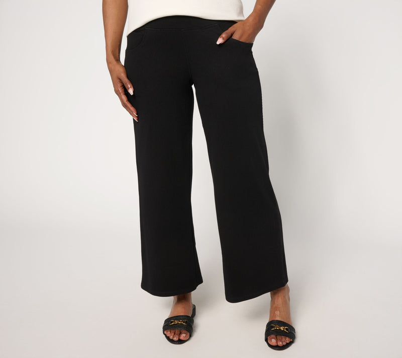Women with Control Prime Stretch Denim 2 Petite Crop Pants — Main view