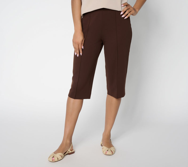 Susan Graver Weekend Ponte Regular Straight Leg Pedal Pushers — View 11