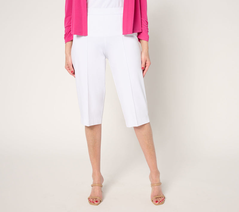 Susan Graver Weekend Ponte Regular Straight Leg Pedal Pushers — View 5
